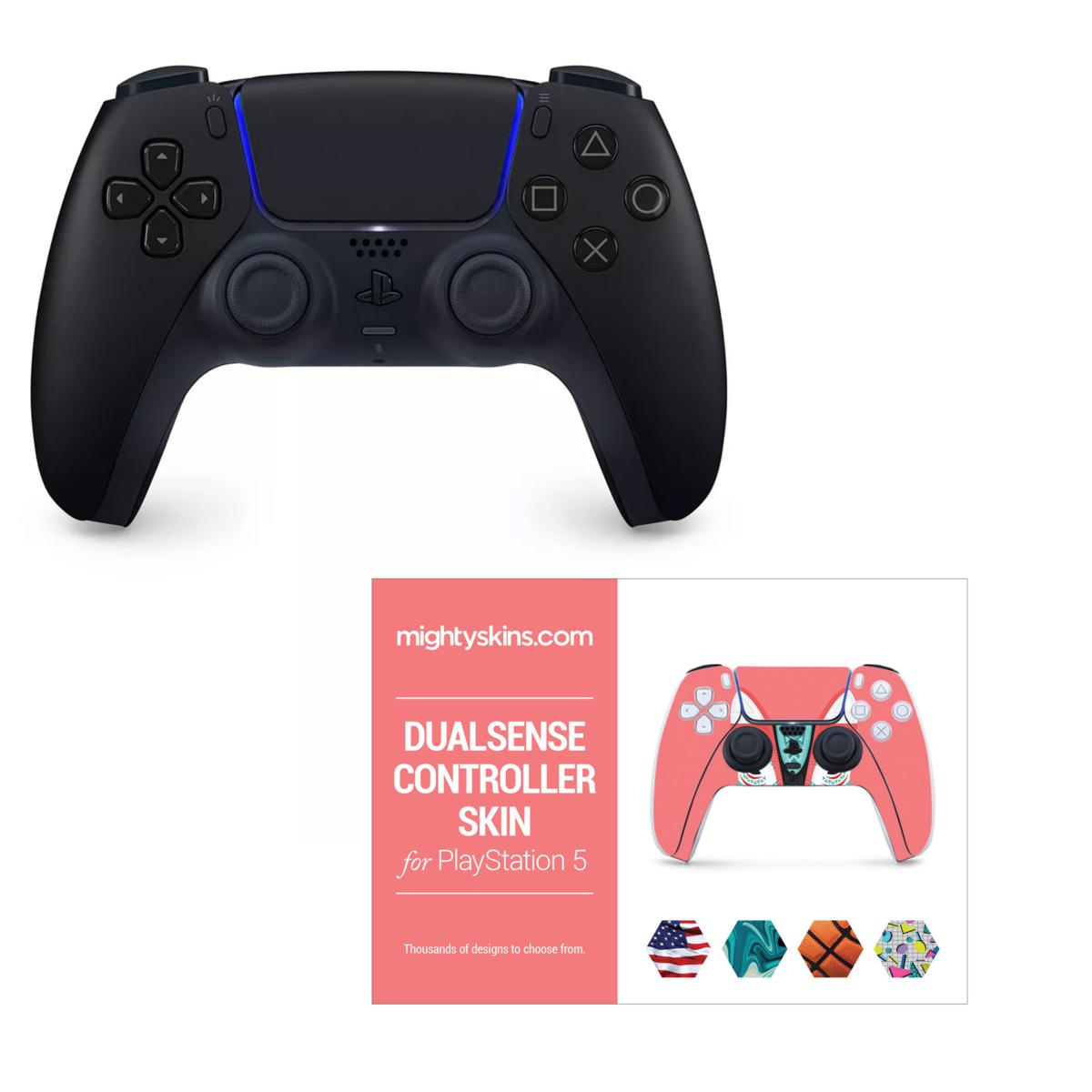 Sony Playstation 5 Disc Version Console w/ Extra PS5 DualSense Wireless  Controller & Mightyskins Custom Skin Code Vouchers - Bundle 