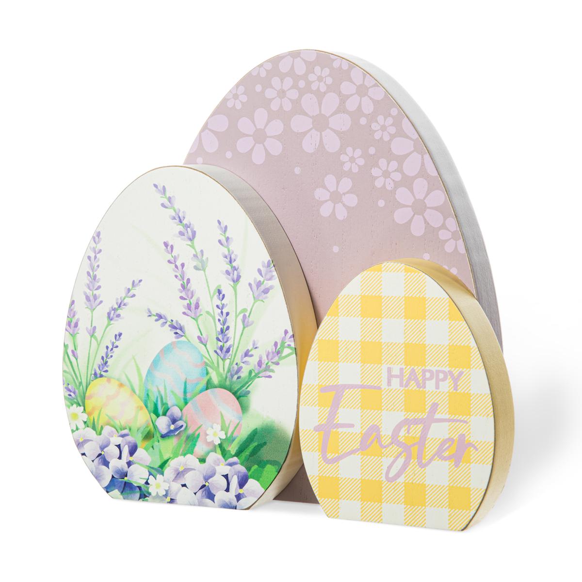 Easter Wooden Eggs Table Decor - 23005379 | HSN