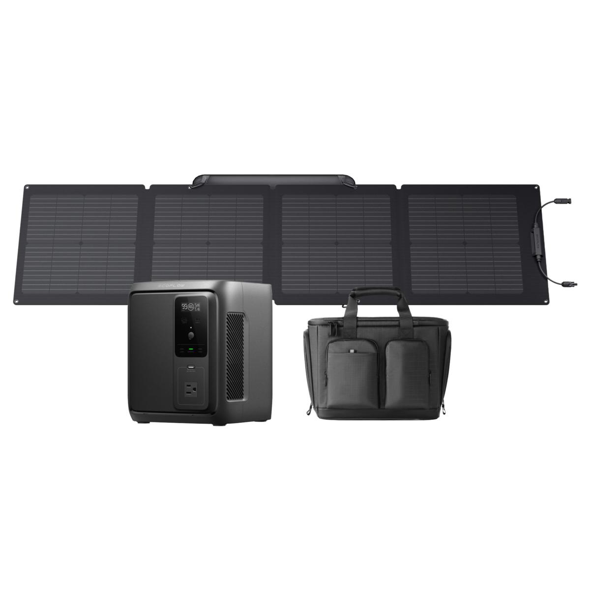 EcoFlow DELTA 3 Air Power Station with 110W Solar Panel & Bag | HSN