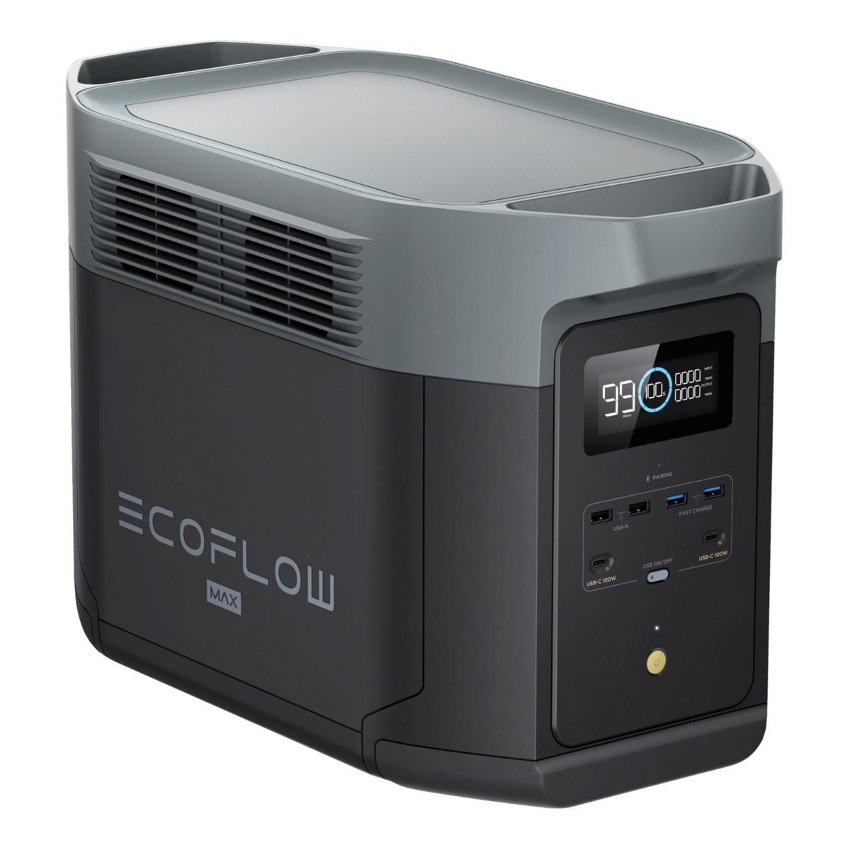 EcoFlow Tech DELTA 2 Max Power Station & Trolley w/Solar Option | HSN