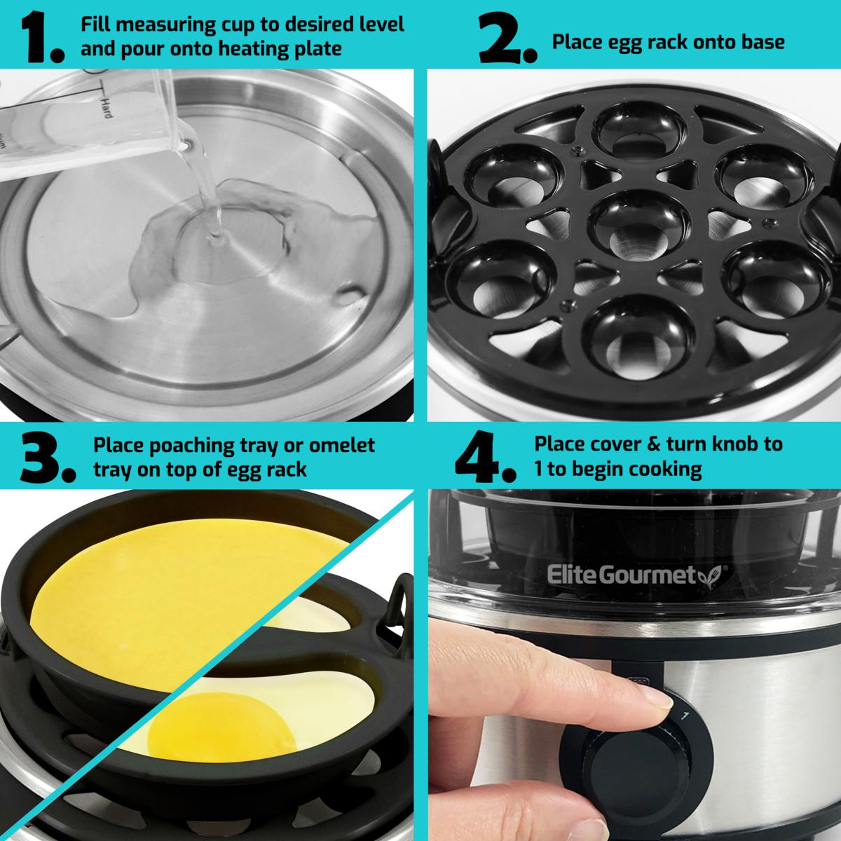 how to use elite platinum egg cooker