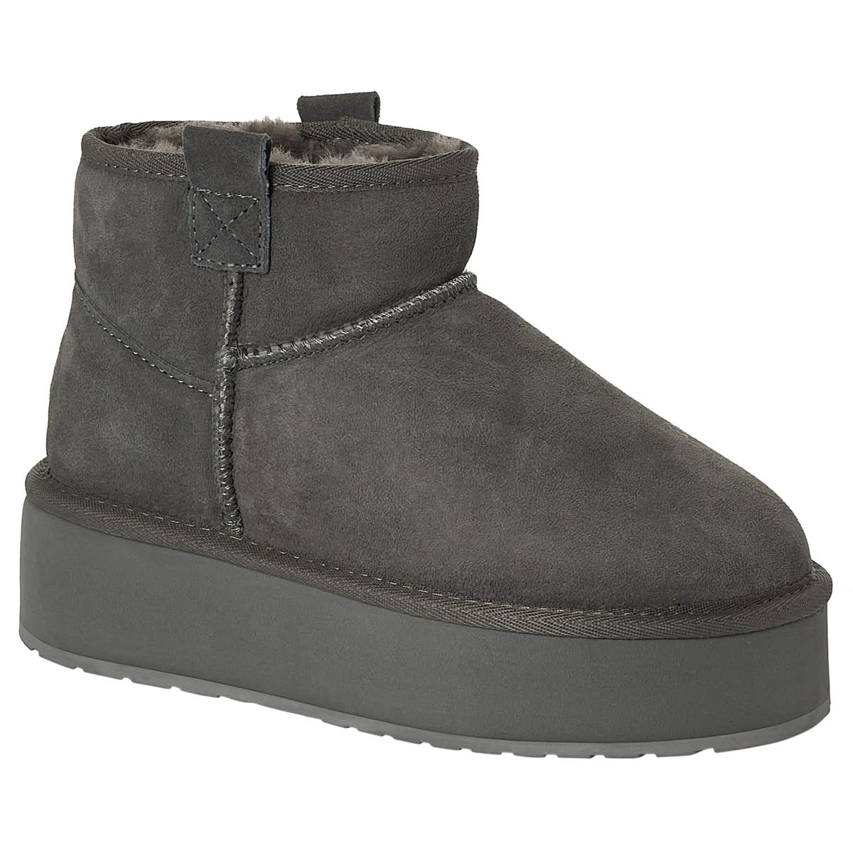 EMU Australia Foy Flatform Micro Waterproof Suede Sheepskin Boot