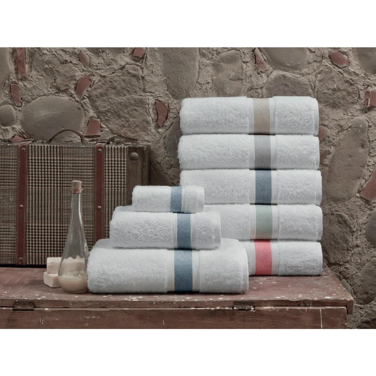 Enchante Home Ela 4 pcs White Turkish Cotton Hand Towels