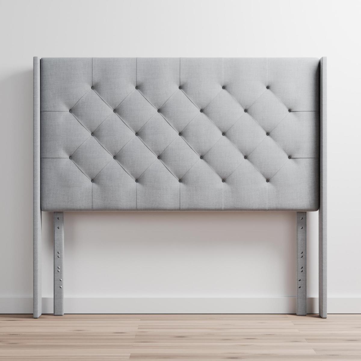 Eva Wingback Upholstered Queen Headboard - 9879579 | HSN