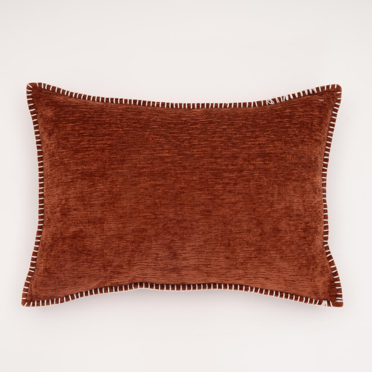 Long Lumbar Pillow // Rust Velvet Pillow Cover // Copper Velvet Pillow //  Long Lumbar Rust Pillow 