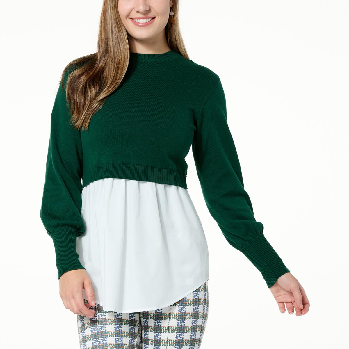 Everyday Jones Mixed Media Sweater - 20923178 | HSN