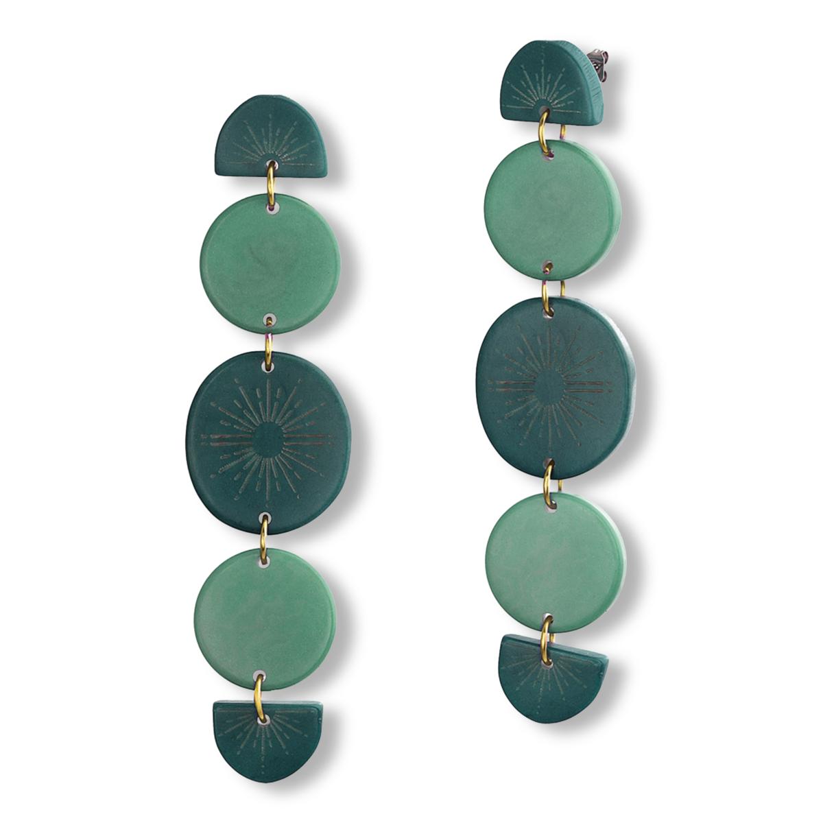 Faire Collection Phases Tagua Drop Earrings