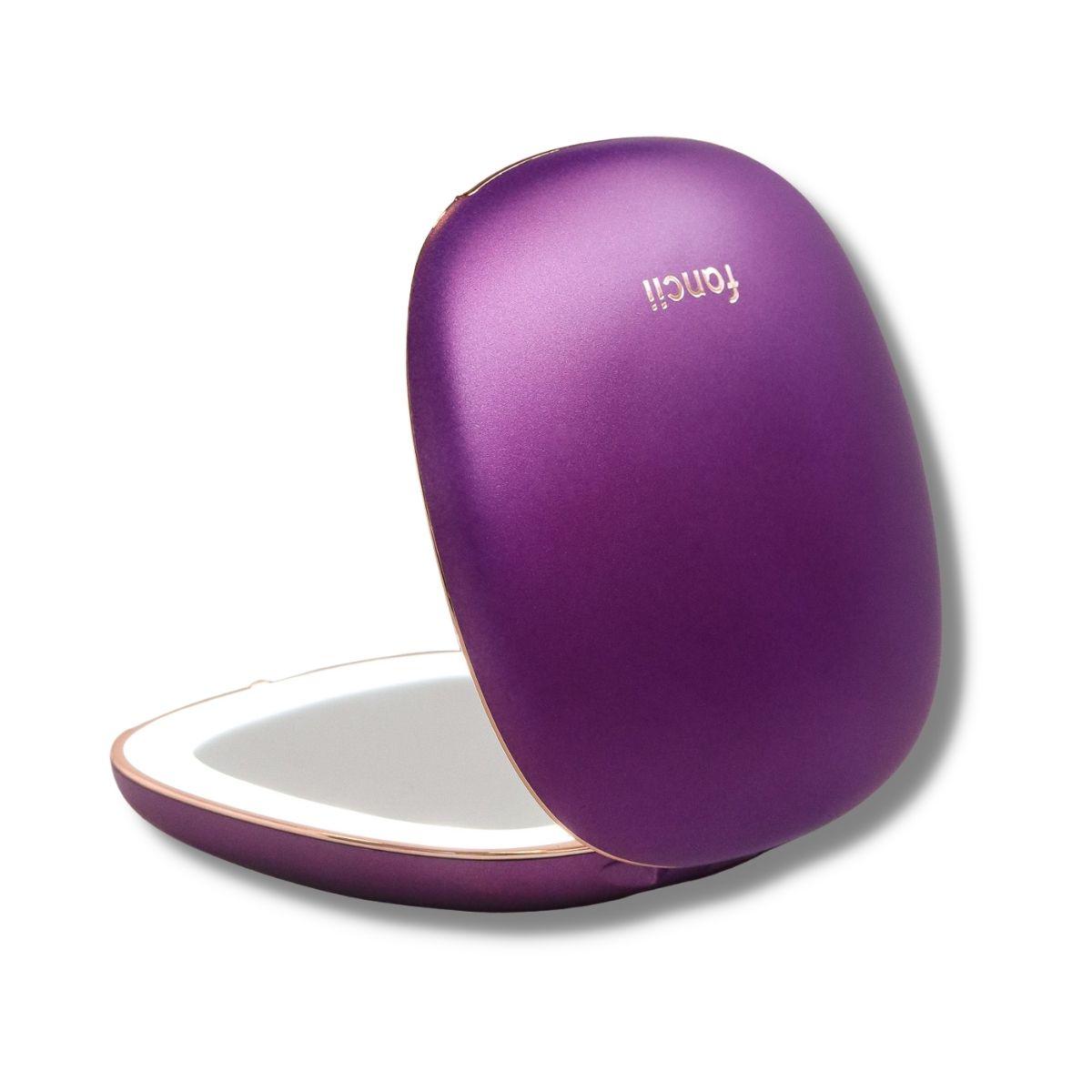 Fancii Mila Rechargeable Purple LED Compact Mirror 20668340 HSN