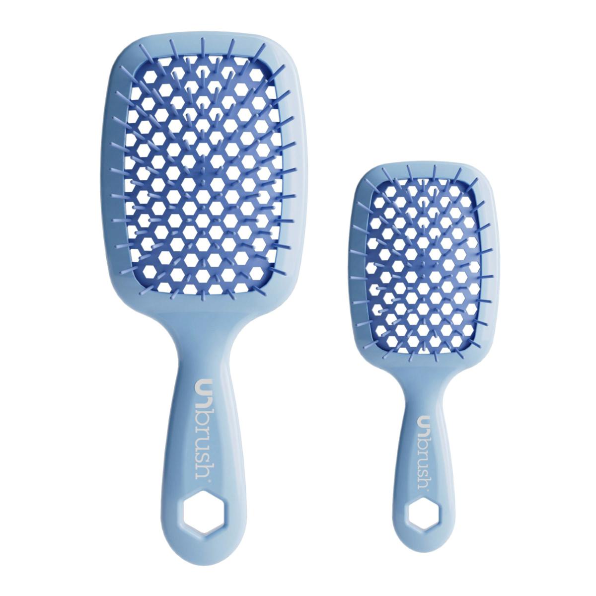 FHI Heat UNBrush Full Size & Mini Set of 2 Periwinkle Blue | HSN