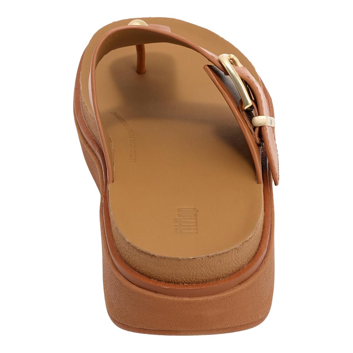 FitFlop Gen-FF Leather Buckled Toe-Post Sandals | HSN