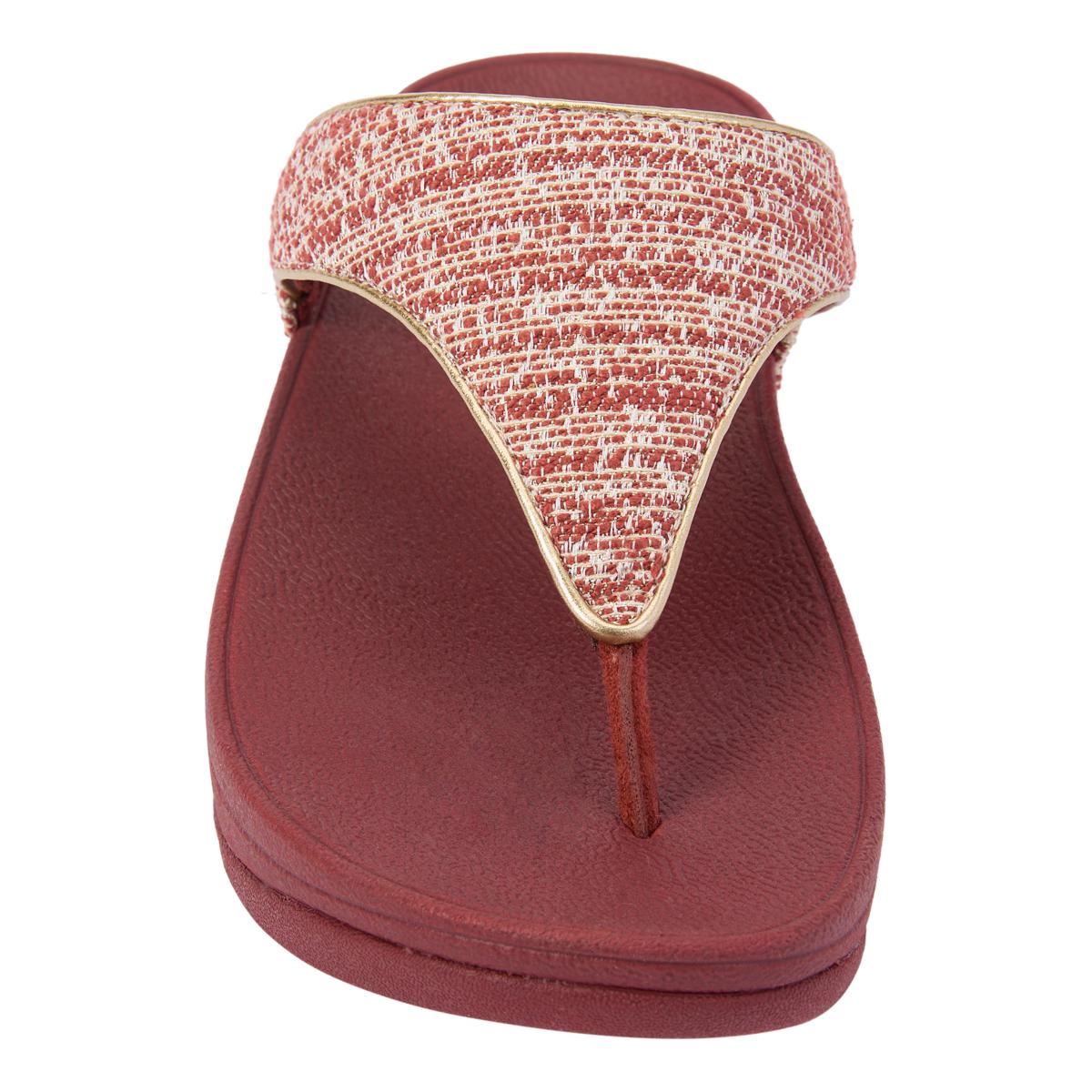 FitFlop Lulu Shimmerweave Toe-Post Sandal - 23439287 | HSN
