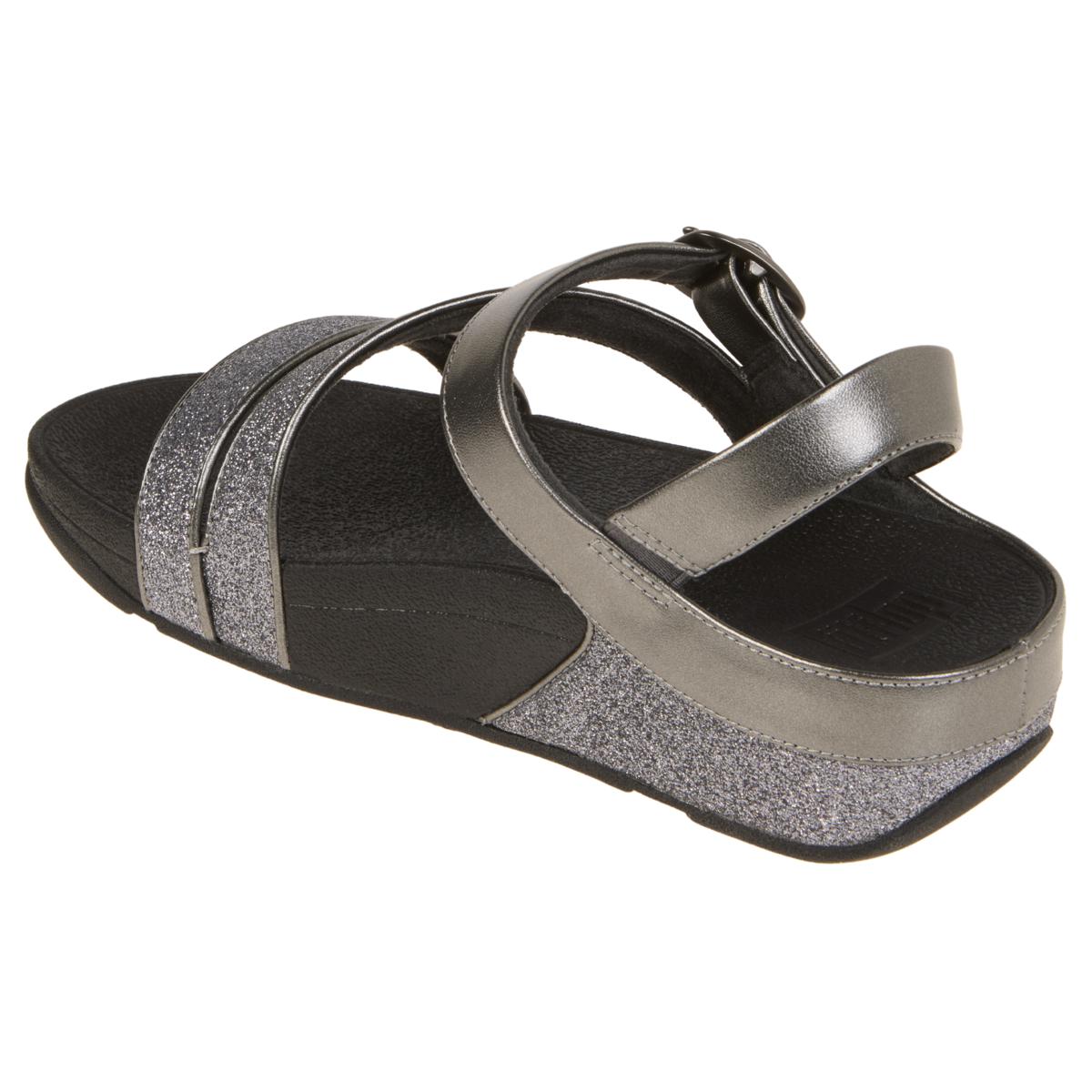 サンダル・ミュール FitFlop Skinny2 Back Strap Sandals Women Black J18-001 Women's F-Mode Polyester-Webbing-Nylon Back-Strap-Sandals