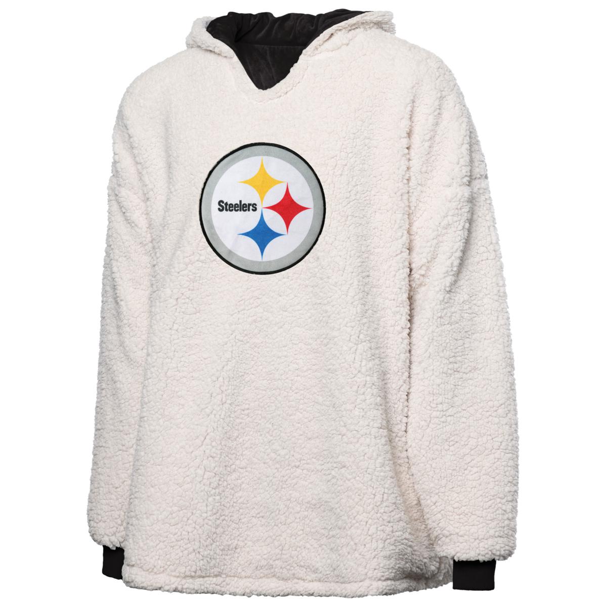 New Era Pittsburgh Steelers Womens Grey Cozy Crew Sweatshirt