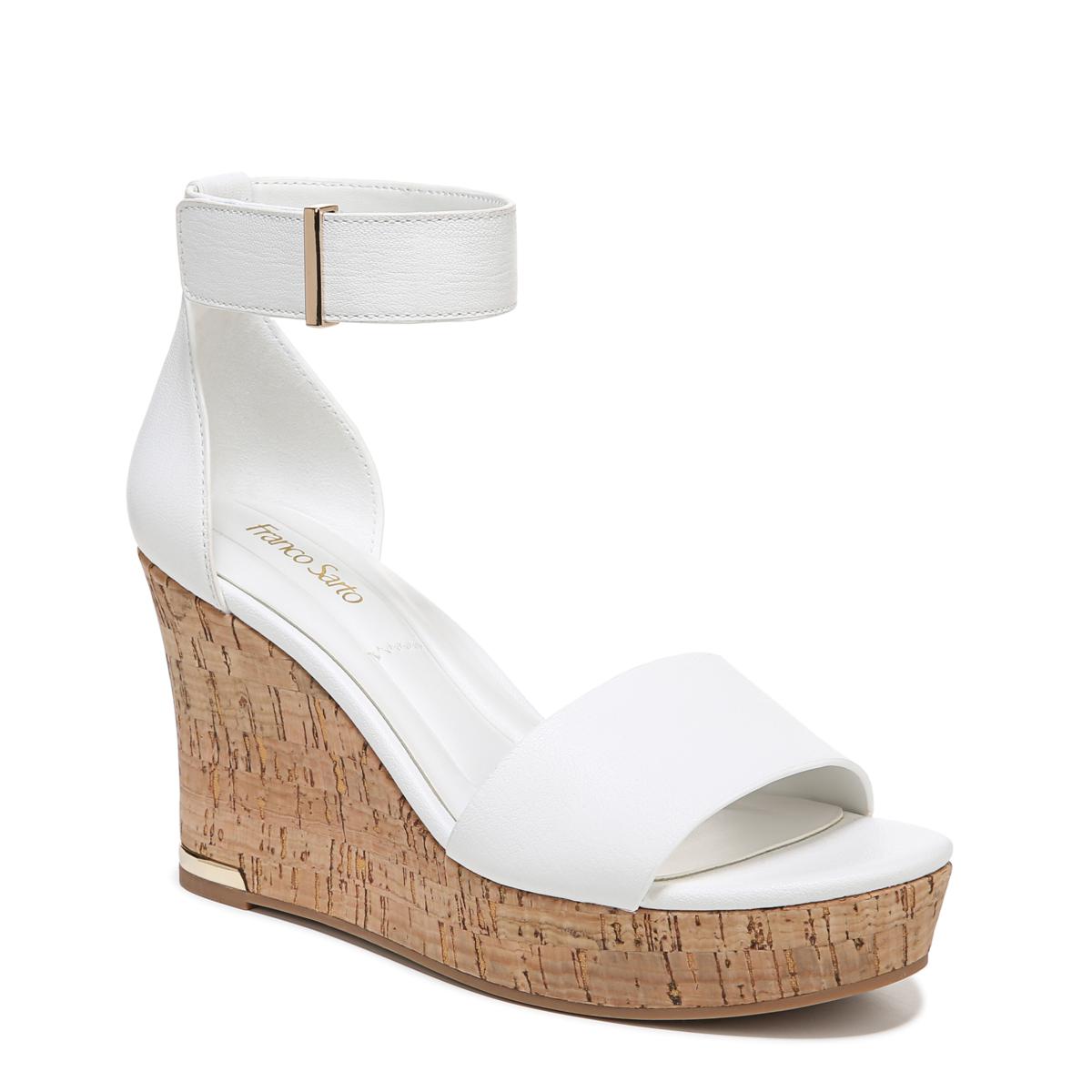 Franco sarto best sale white sandals