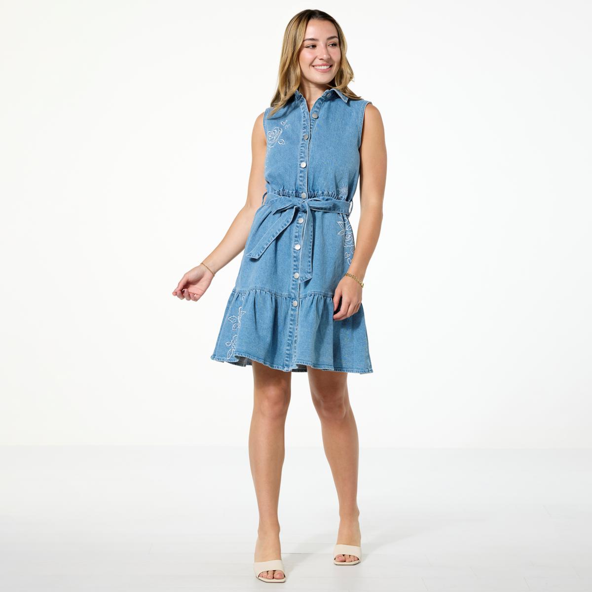 sachin and babi light blue dress Studio Ghibli® My Neighbor Totoro Embroidered Plus Size Overall Dress —  BoxLunch Exclusive main image 1
