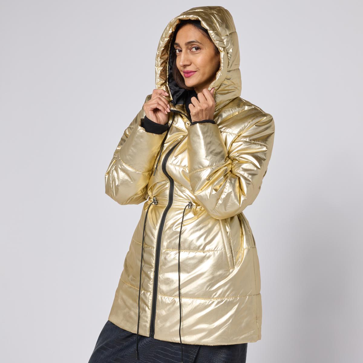 G by Giuliana Black Label Metallic Puffer Jacket | HSN
