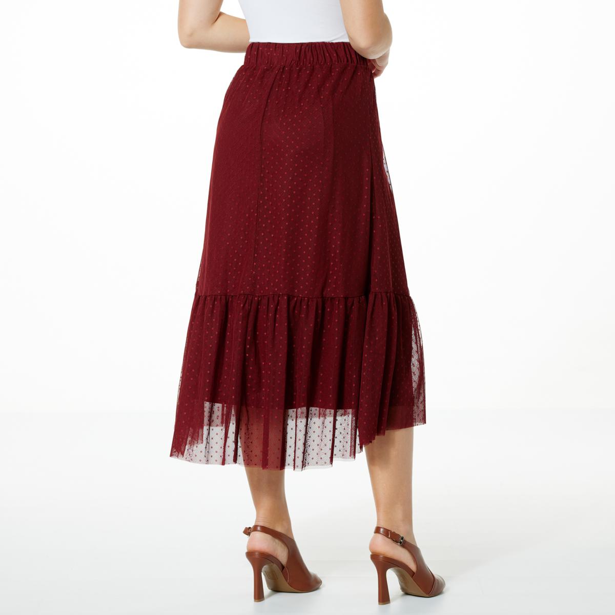 High low outlet tulle skirt qvc