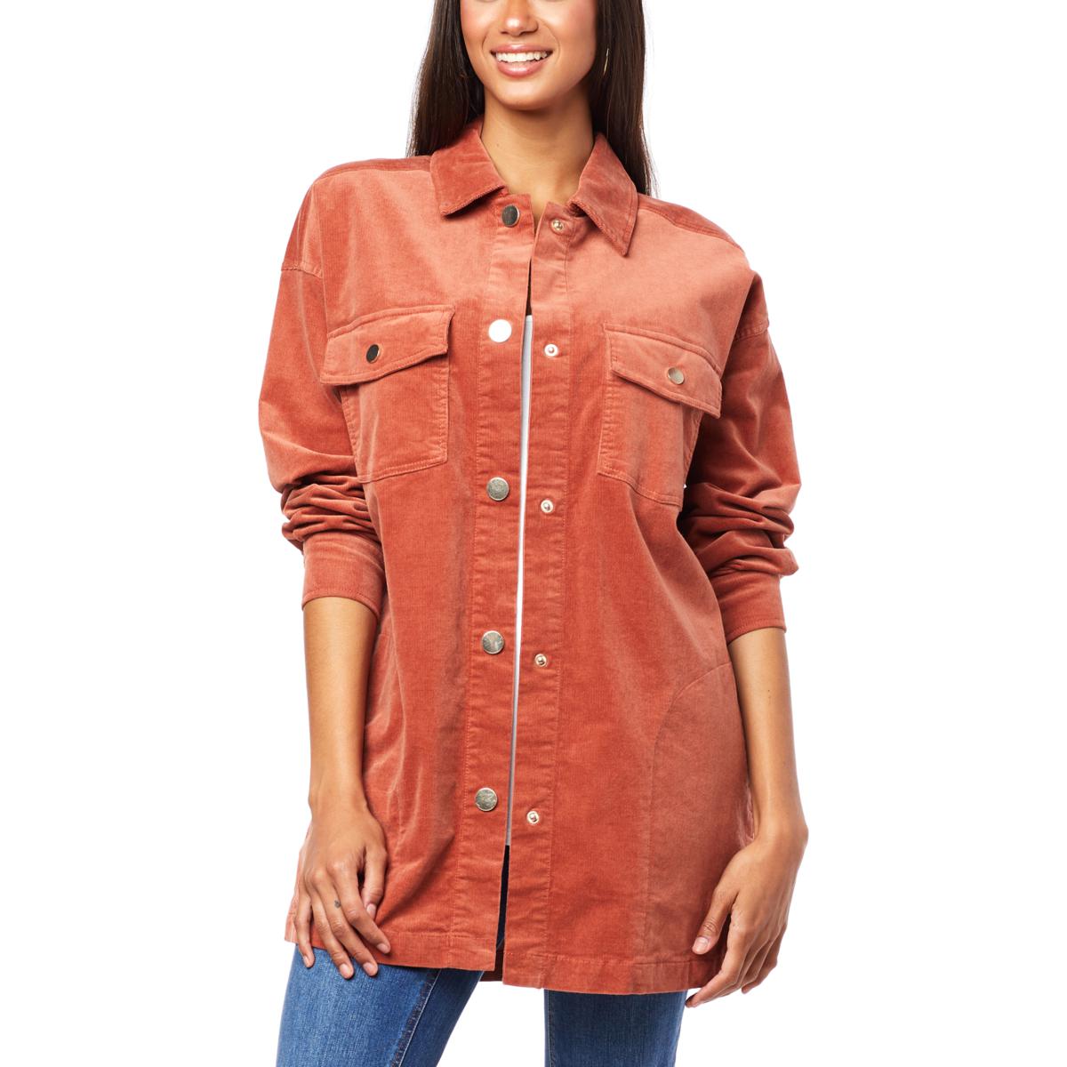 women corduroy shacket