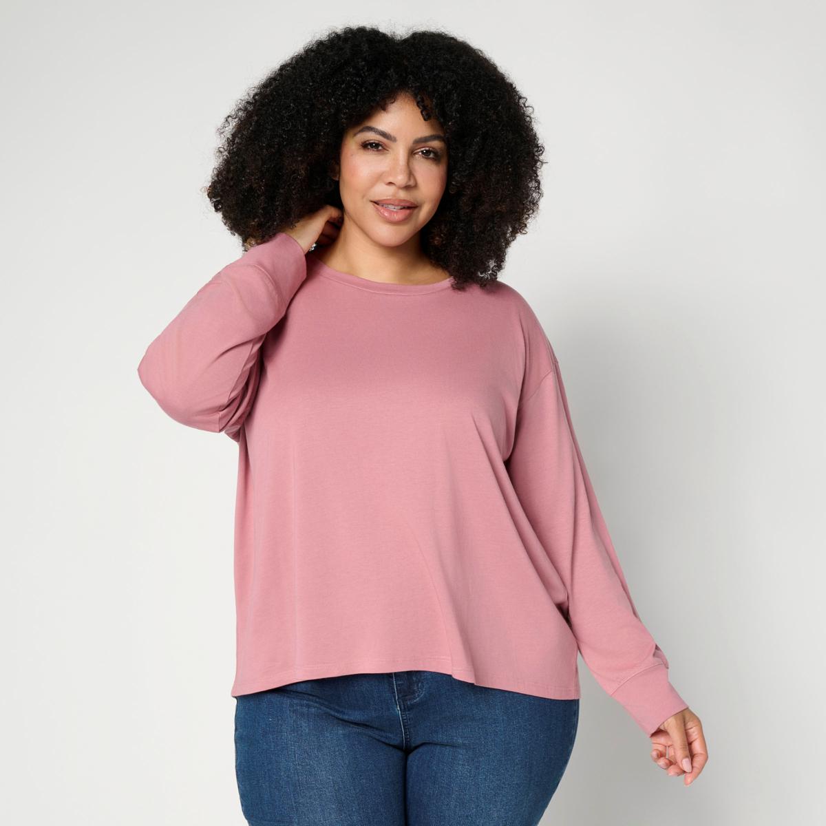 G by Giuliana Cotton Jersey Top | HSN