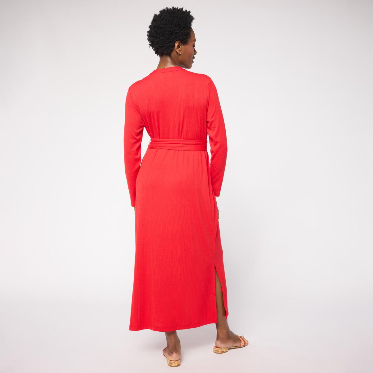 oh polly flare sleeve dress Knitted Maxi Dress – Odd Muse main image 1