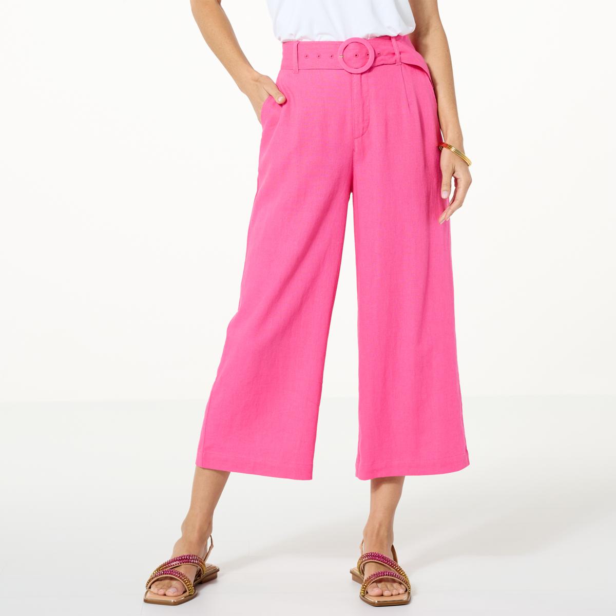 G by Giuliana Sugar Washed High Rise Wide Leg Crop Pant - 20703262