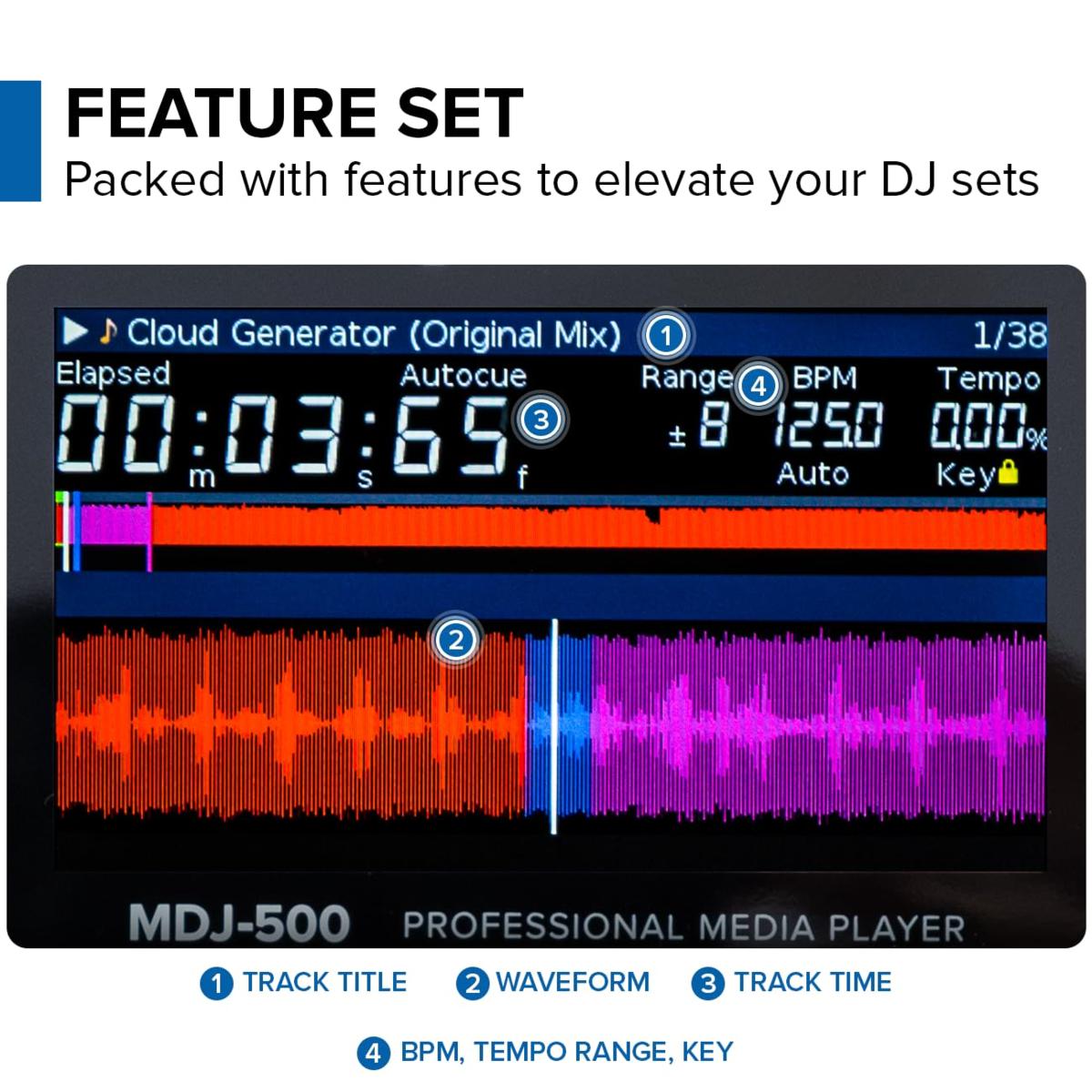 Gemini MDJ-500 Professional Media Player | HSN