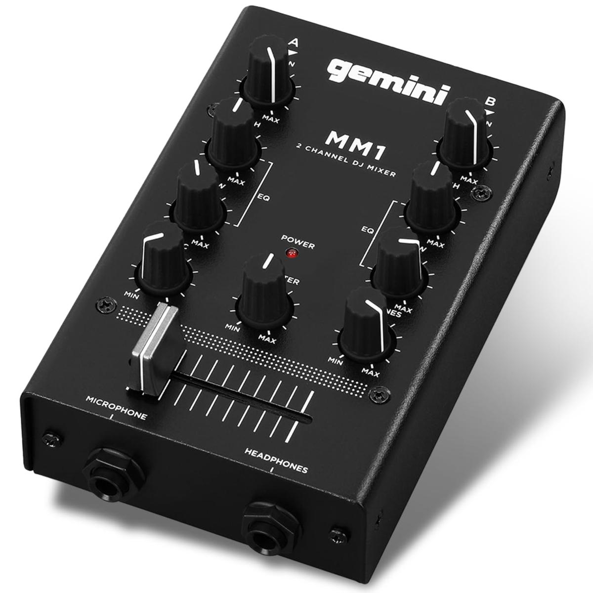 Gemini MM1 2 Channel Pocket Sized DJ Mixer | HSN