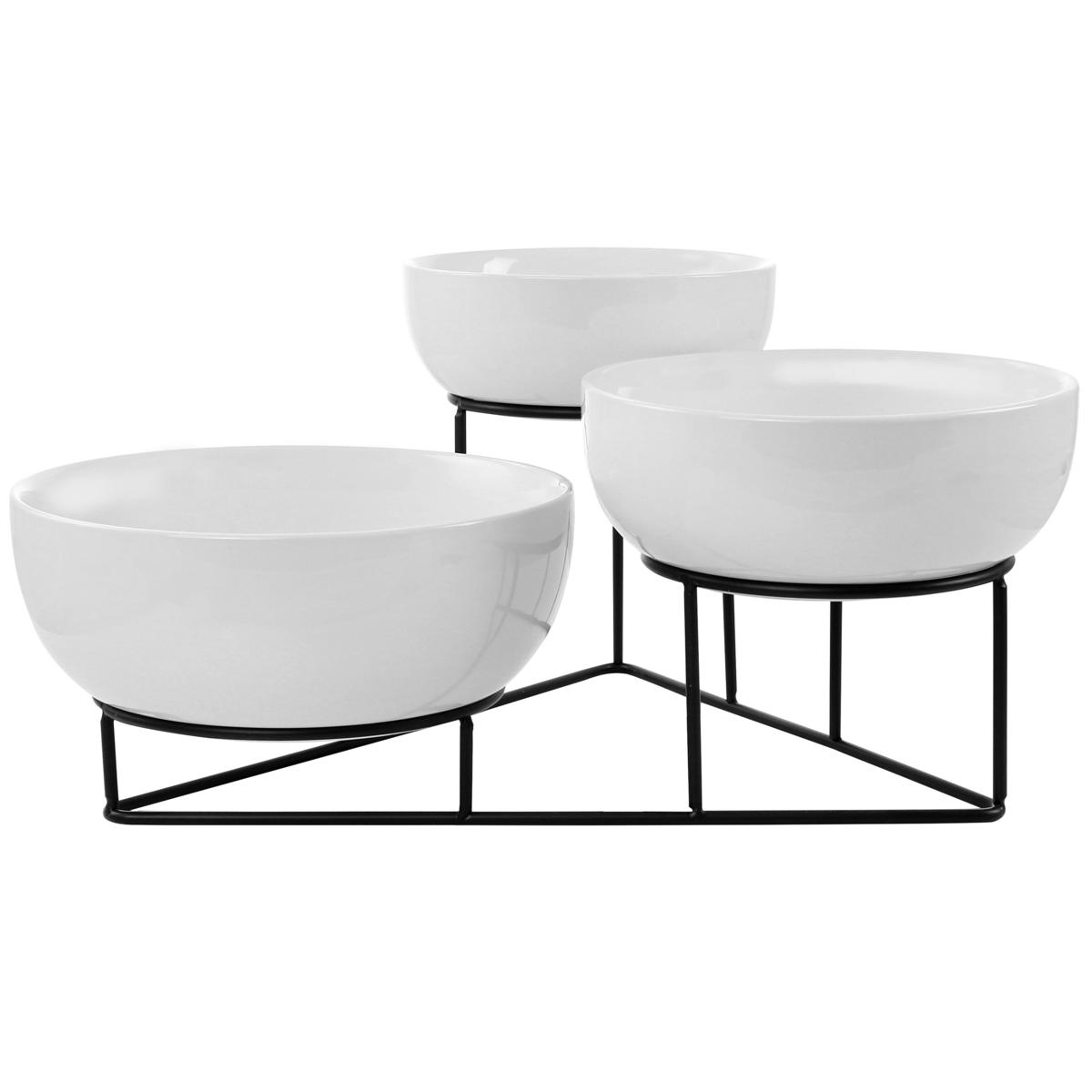 Gibson Ultra White Shadow 8pc Tempered Opal Glass Bowl/Lid Set