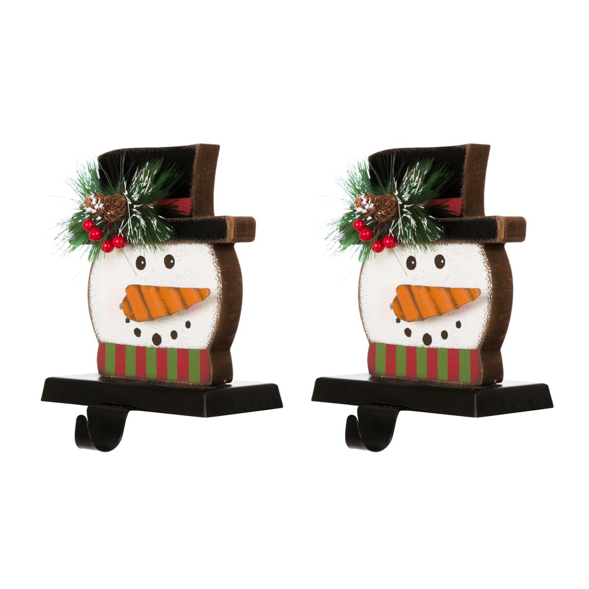 Wooden Stocking Hangers, Set of Two