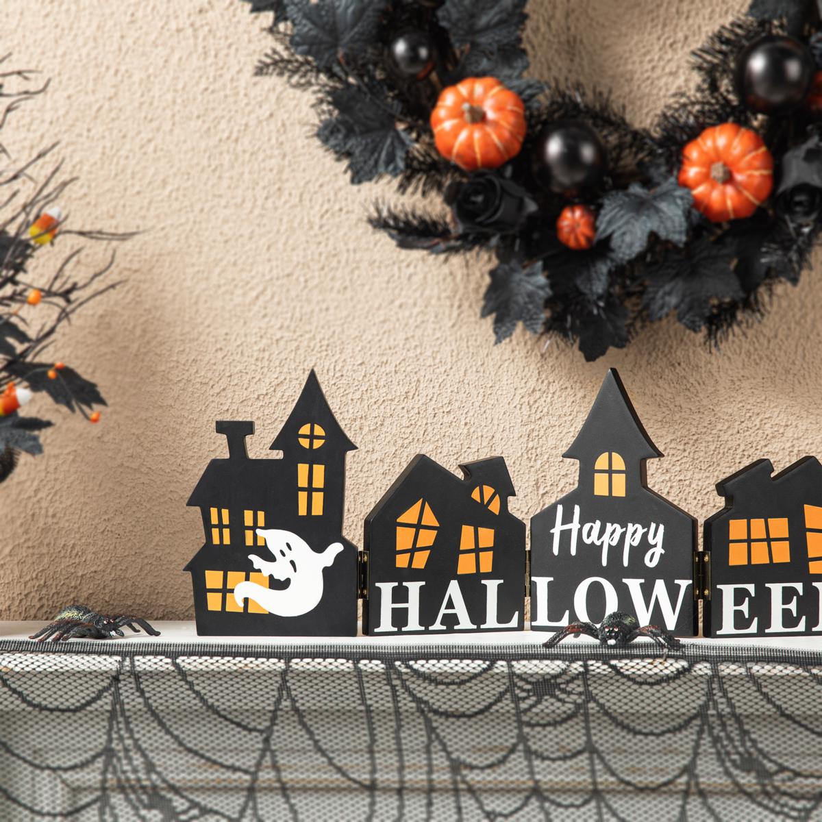 ハロウィン　空き屋敷 Amazon.co.jp: 9フィート ハロウィン 空気注入式 お化け屋敷