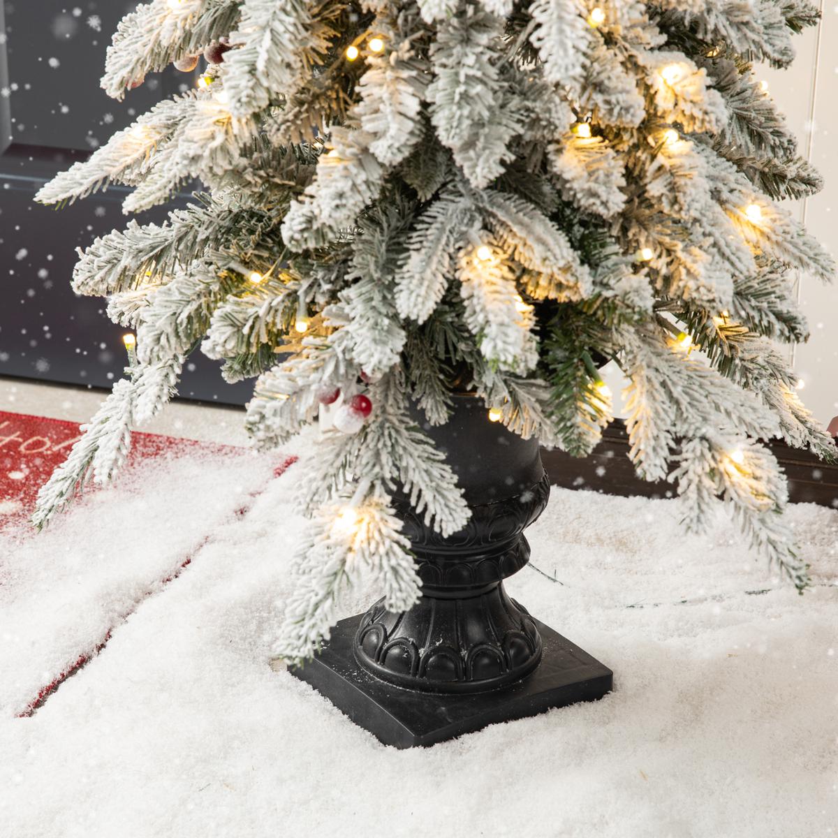 Plastic Tree door Adoreセット売り Artificial Cedar Tree 2 Pack 4 ft Outdoor Artificial Topiary
