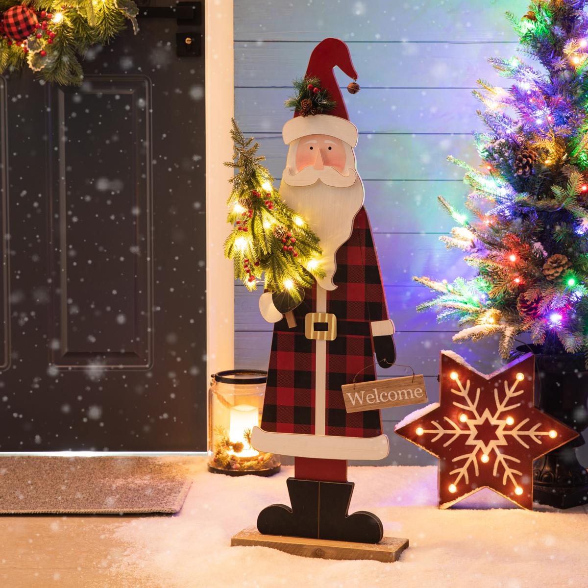 Captivating Wooden Santa Decor: Elevate Your Holiday Spirit