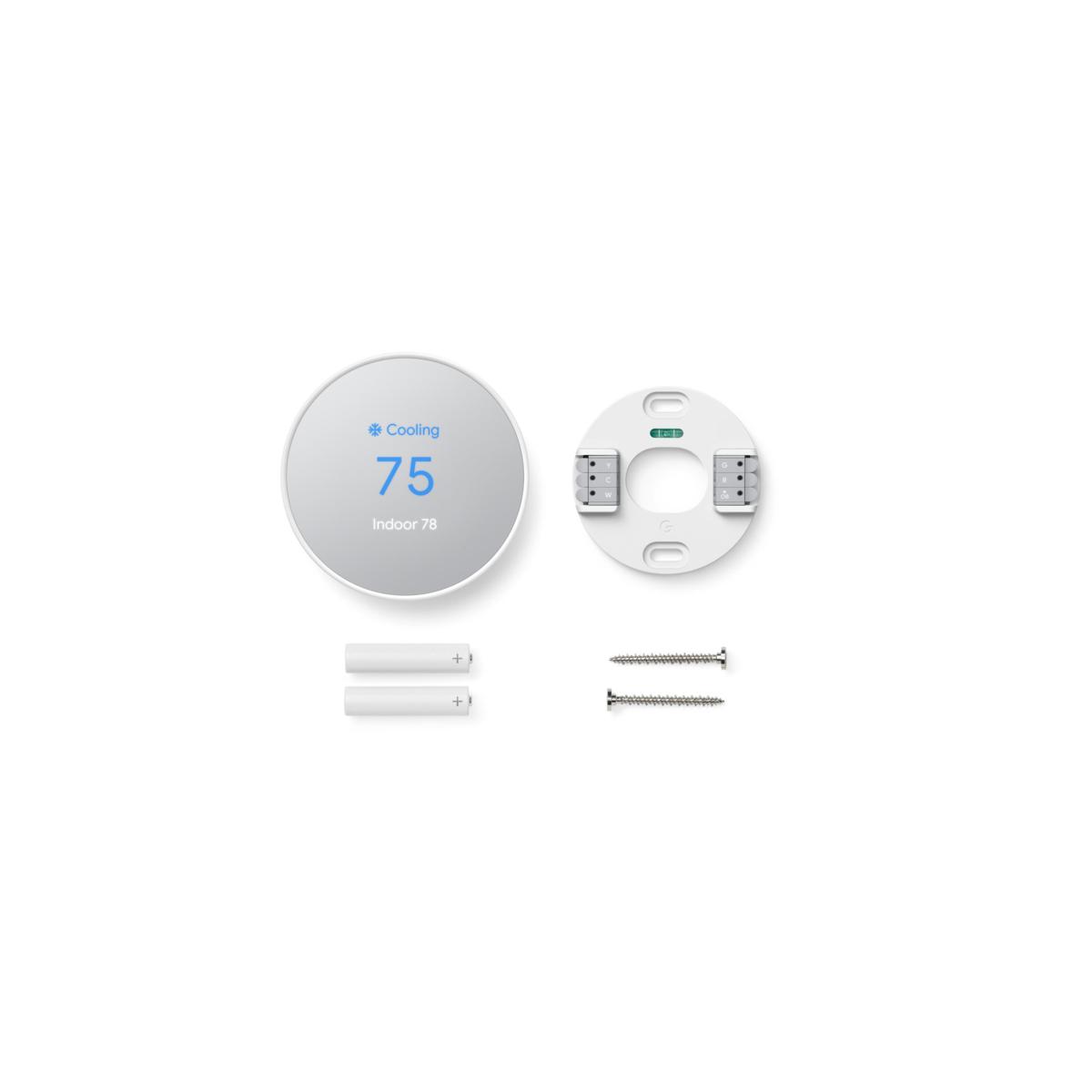 Google Nest Smart Thermostat (Snow)