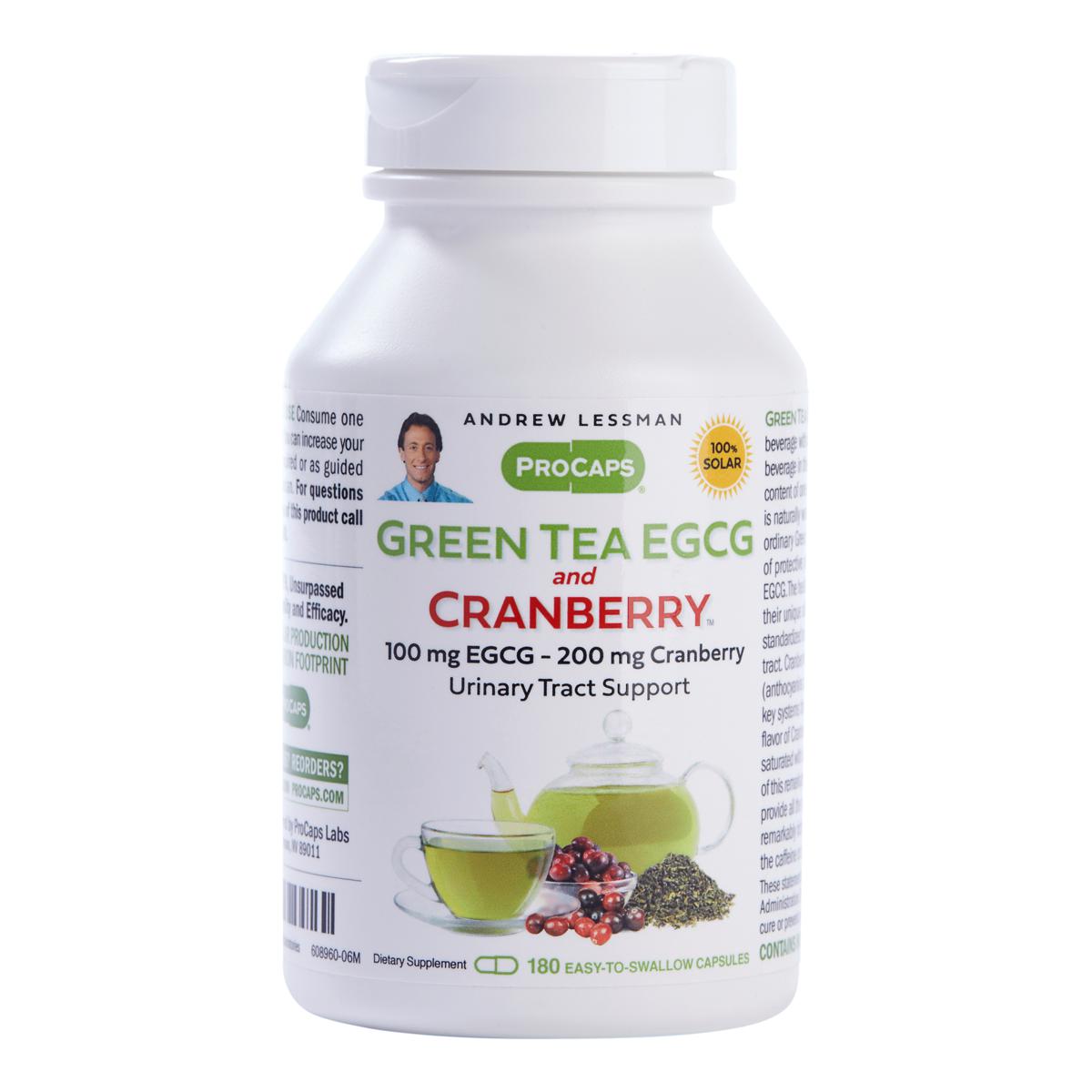 Green Tea & Cranberry - 180 Capsules