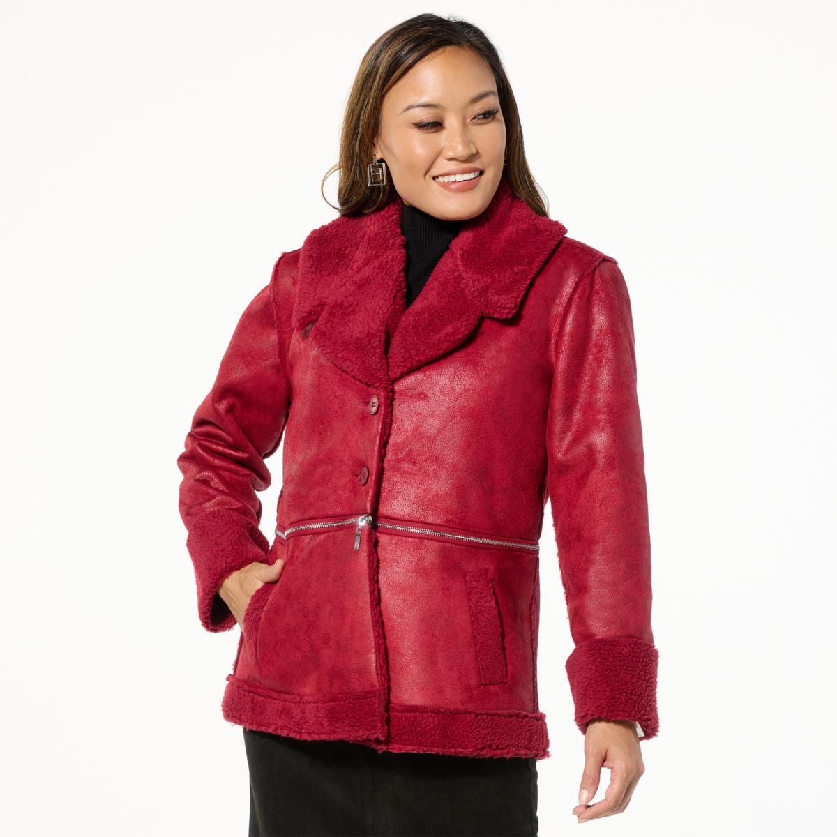 GREY by Jhoan Sebastian Grey 2-in-1 Shearling/Faux Leather Jacket