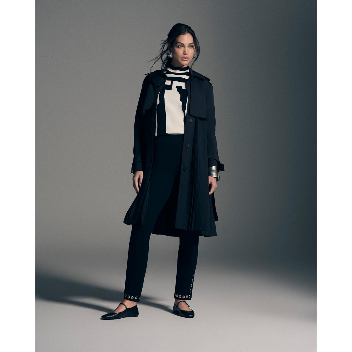 GREY by Jhoan Sebastian Grey Ponte Pant with Grommet Detail GREY by Jhoan Sebastian Grey Ponte Pant with Grommet Detail