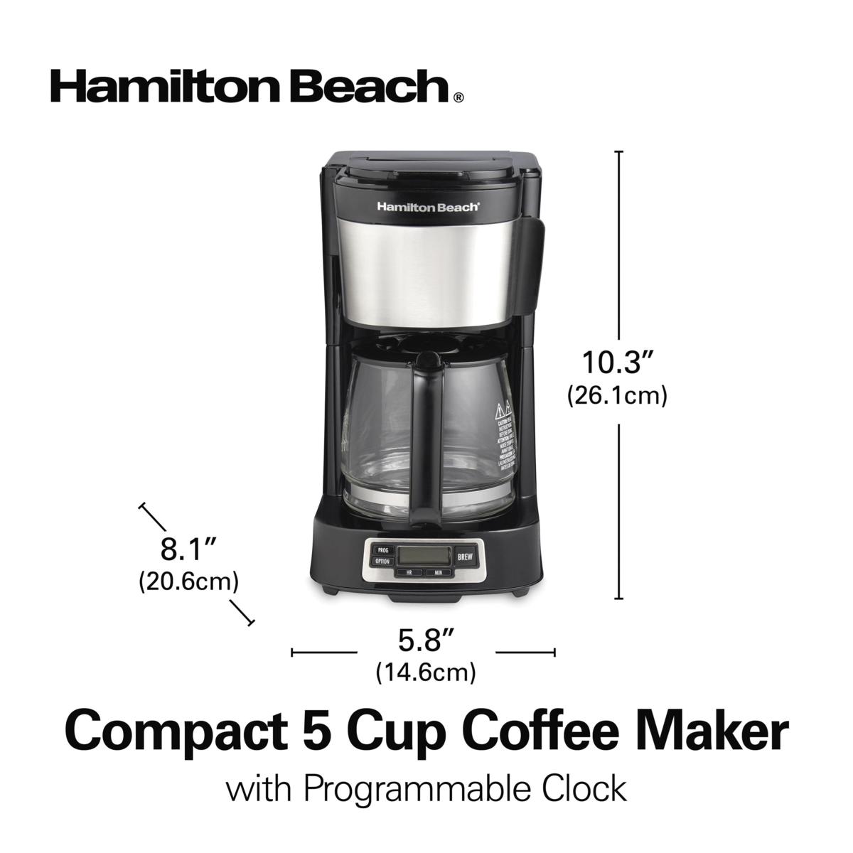 Hamilton Beach 12-Cup Black Residential Drip Coffee Maker in the