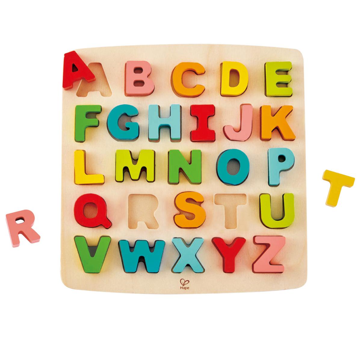 Hape Alphabet Blocks 27 Pieces Wooden Blocks Learning Puzzle