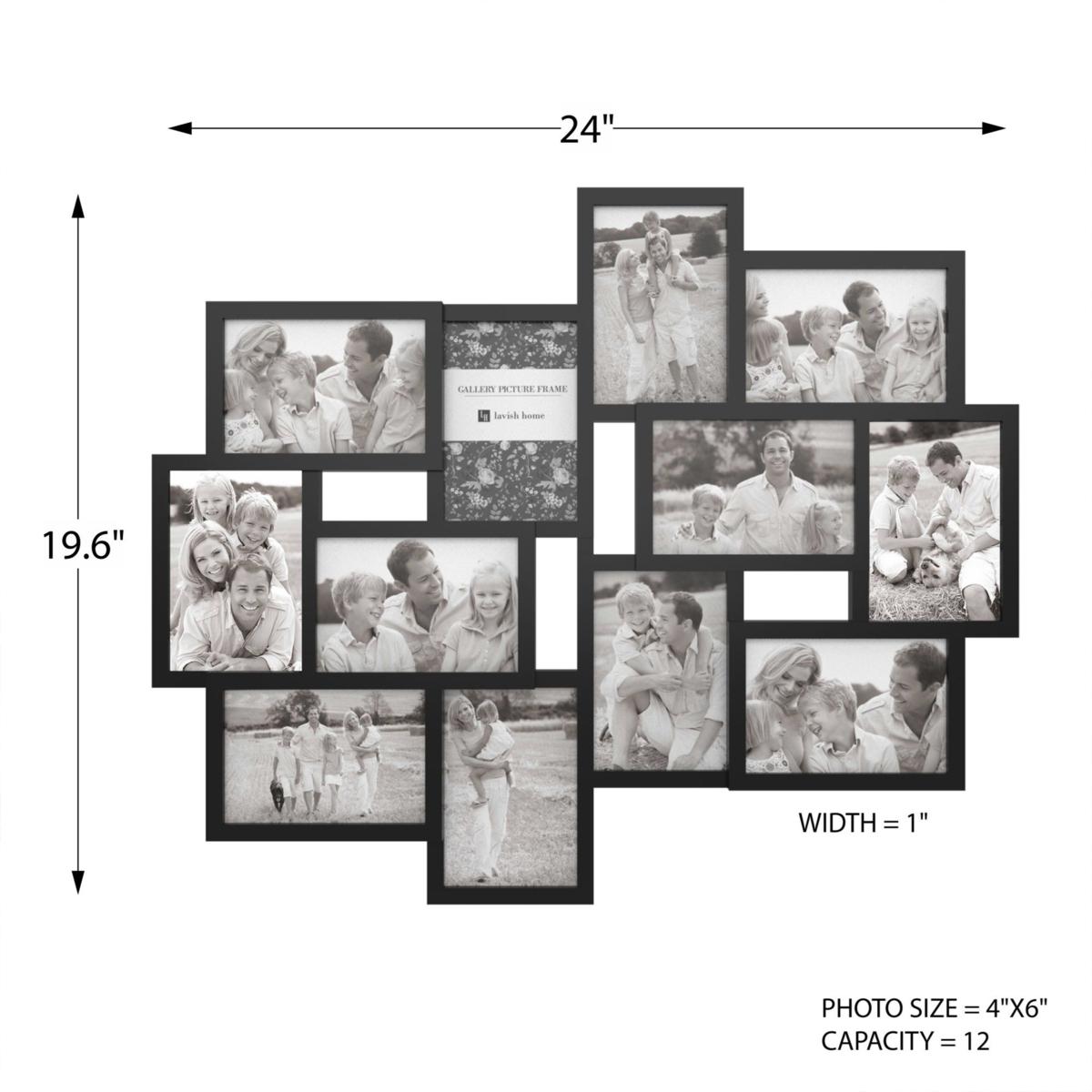 Hastings Home Collage Picture Frame - 12 Openings for 4x6 Photos