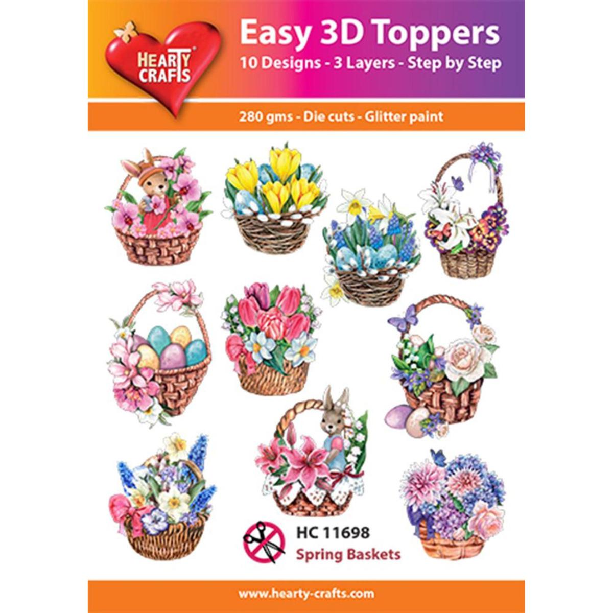 Hearty Crafts Easy 3D Toppers - Spring Baskets - 20530348 | HSN