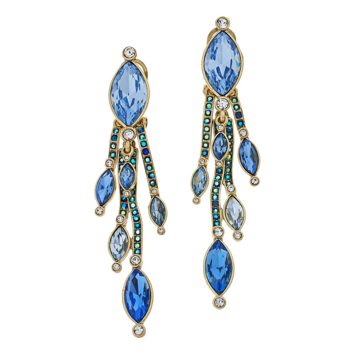 Heidi Daus Falling Waters Crystal and Glass Earrings - 22389675 | HSN