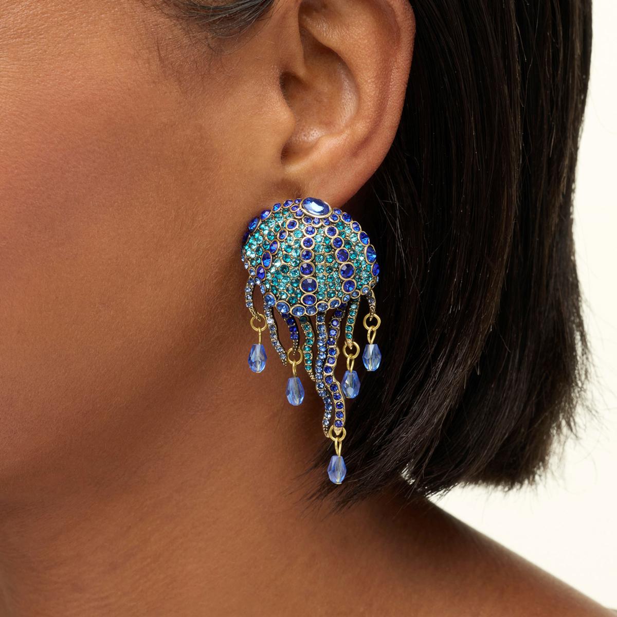 Heidi Daus Jellyfish Ballet Pavé Crystal Drop Earrings - 23255751 | HSN