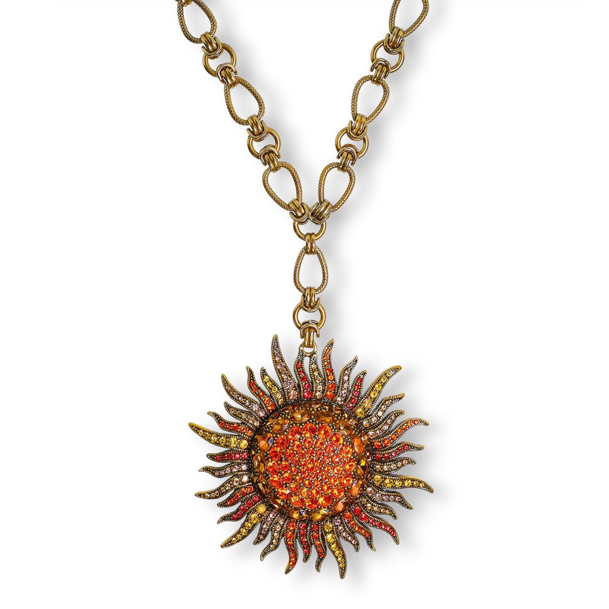 Heidi Daus Sun Queen Crystal Chain Necklace - 1873491 | HSN