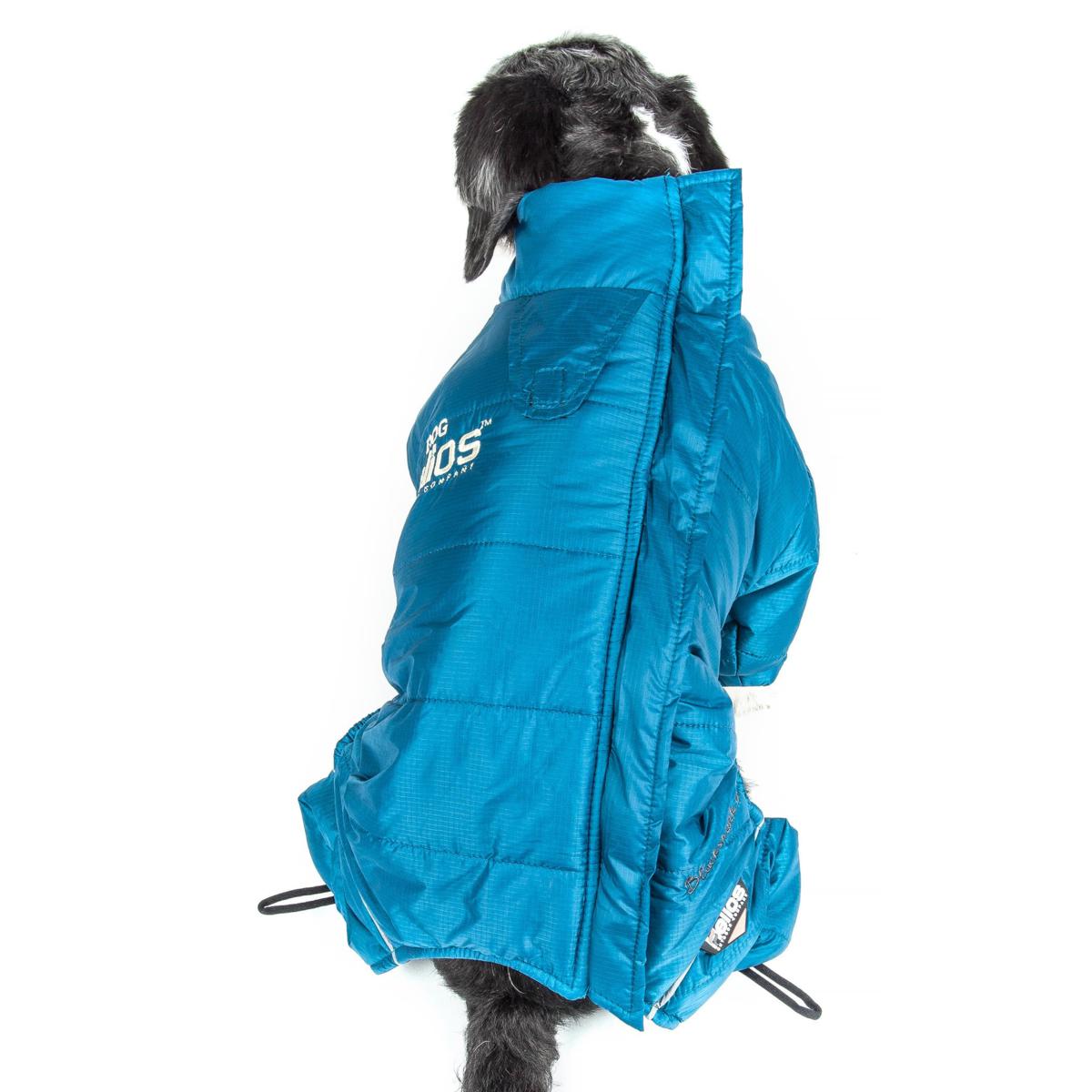 Helios Thunder-crackle Full-Body Waded-Plush Reflective Dog Jacket