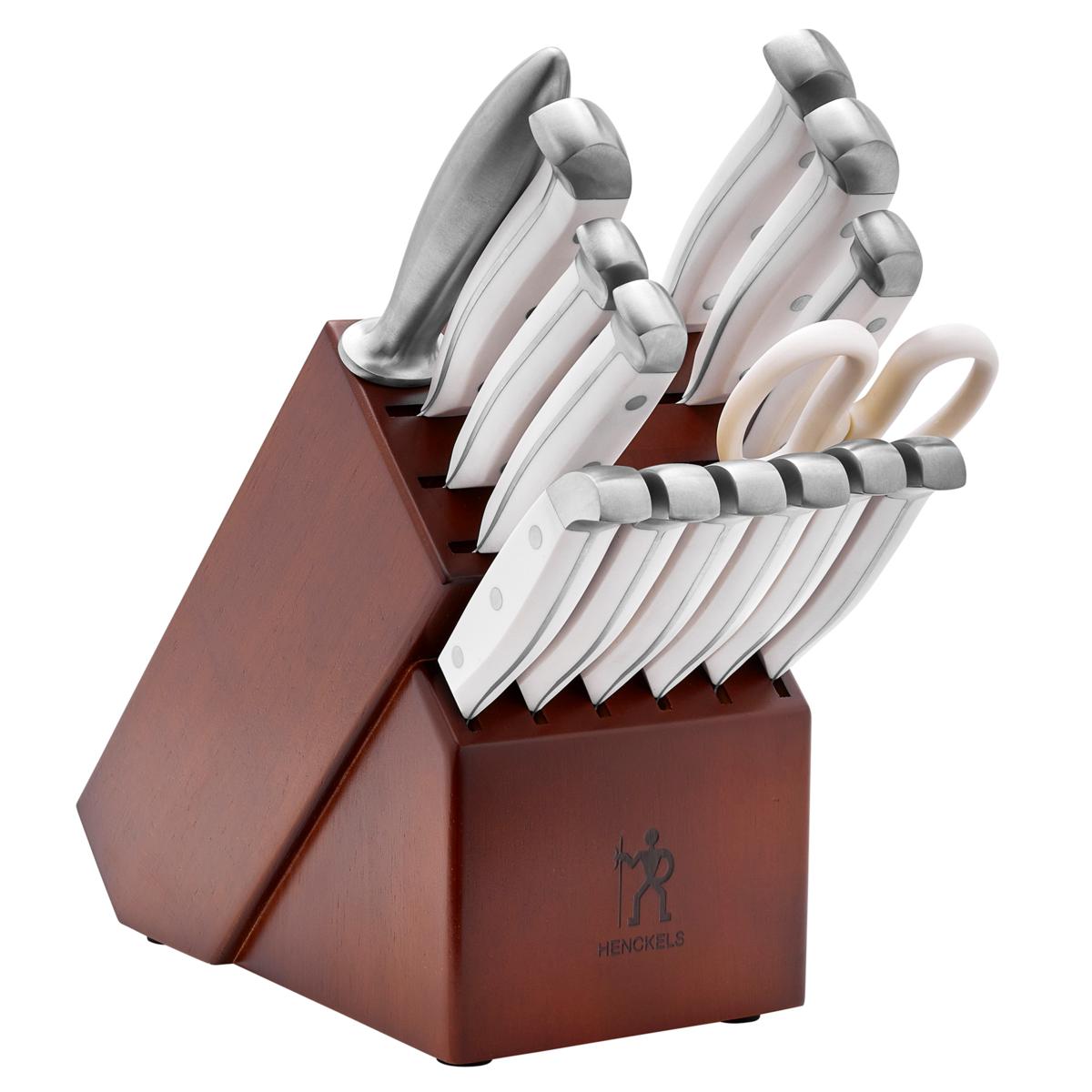 Henckels Statement 15piece Knife Block Set White 20063699 HSN