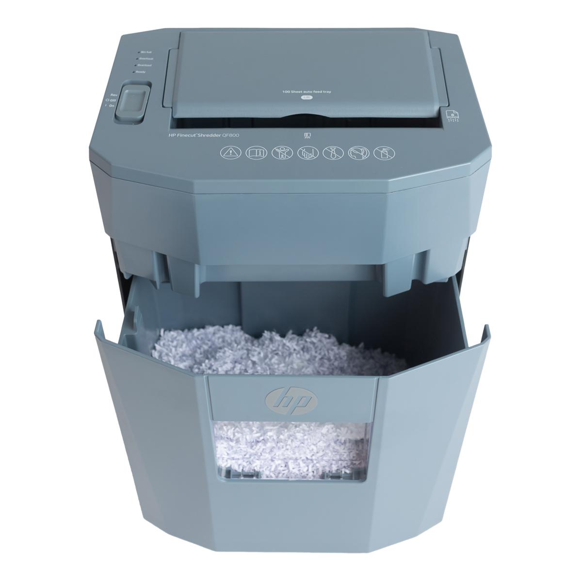 HP 100-Sheet Autofeed Finecut Shredder with Dropdown 3.8-Gallon
