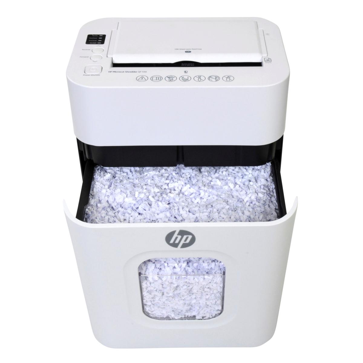 HPシュレッダー HP 100 Sheet Microcut Shredder with 4.5 Gallon Drop Bin | HSN