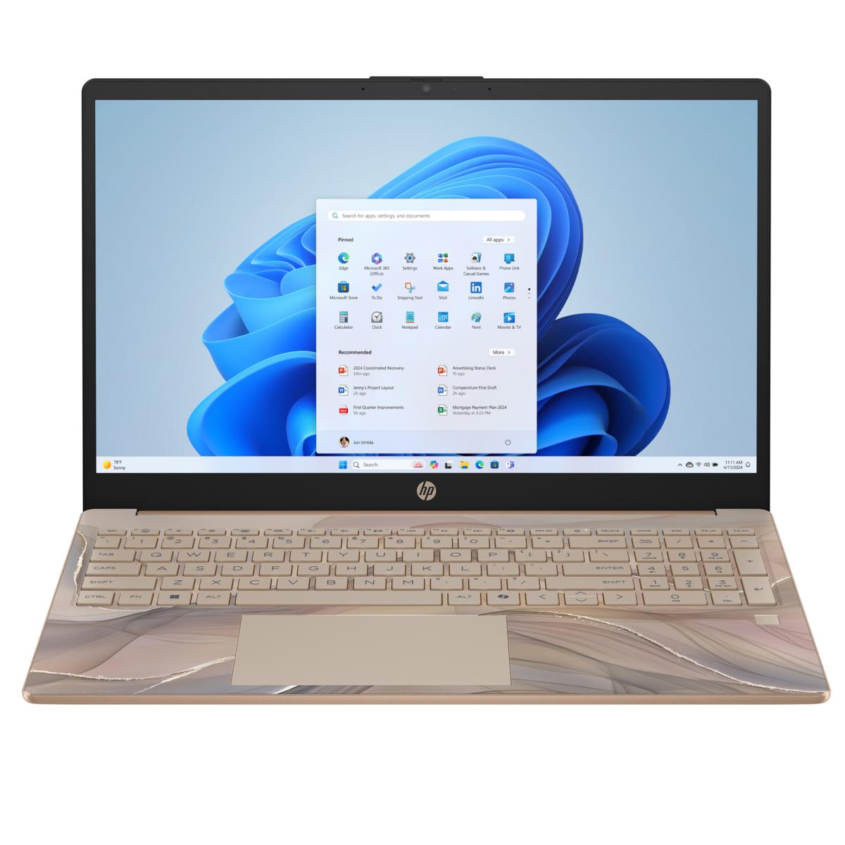 HP 15.6 inch Touch Intel 4GB RAM 128GB Storage Laptop w/Office