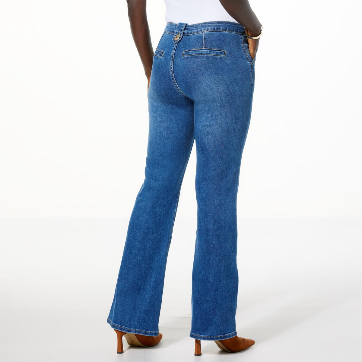 IMAN Global Chic Pintuck Trouser Jean - 23120497 | HSN