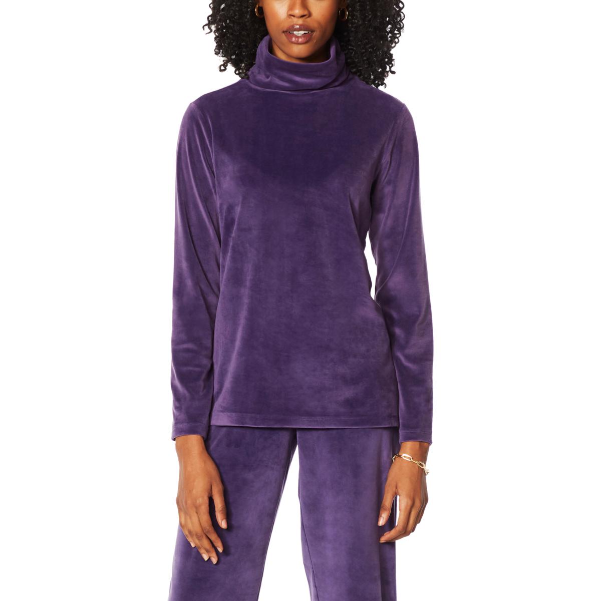 IMAN Global Chic Velour Turtleneck